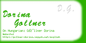 dorina gollner business card